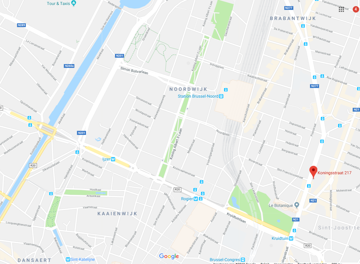 Kaartje Brussel-Noord