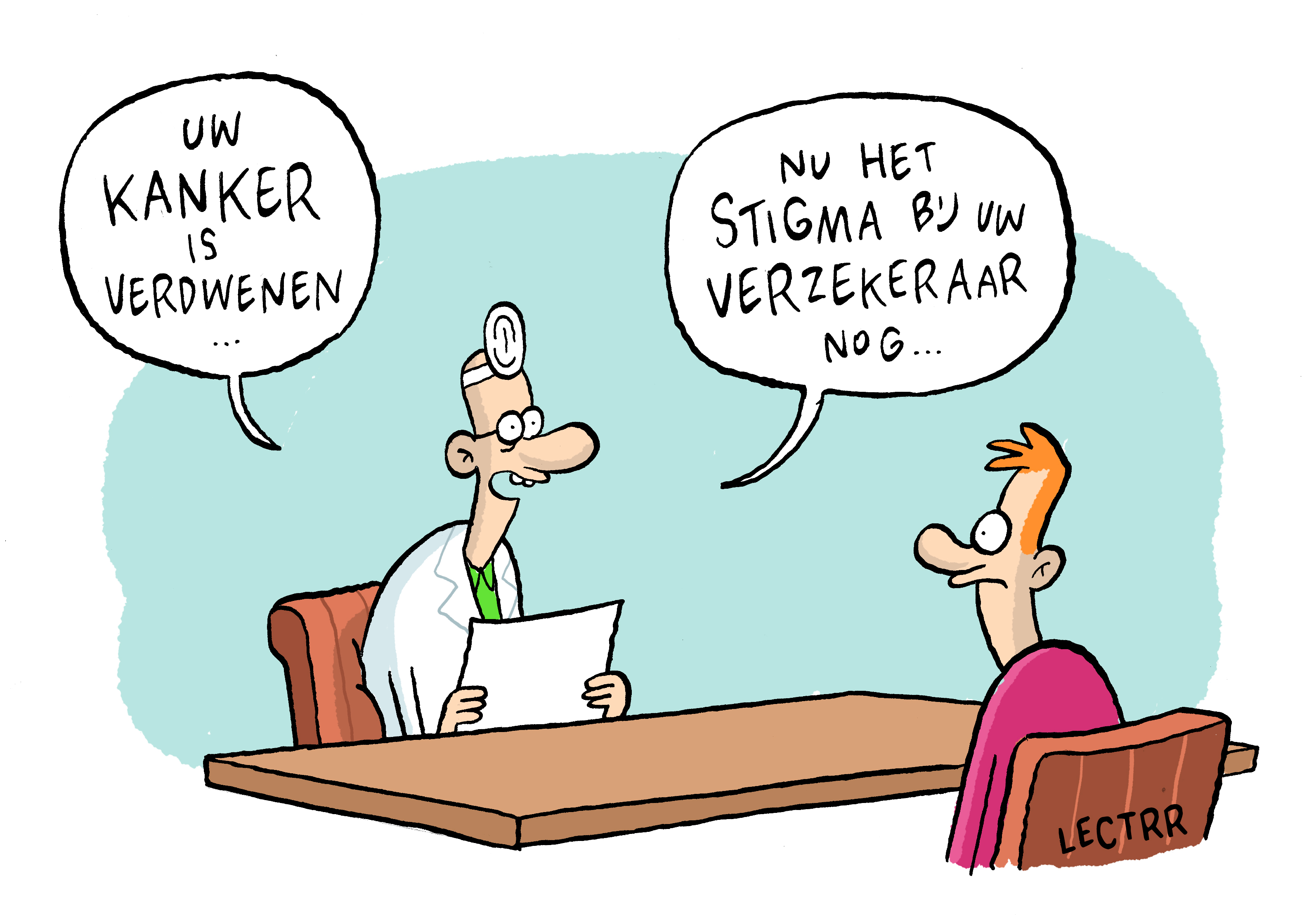 Cartoon Lectrr over verzekeringen
